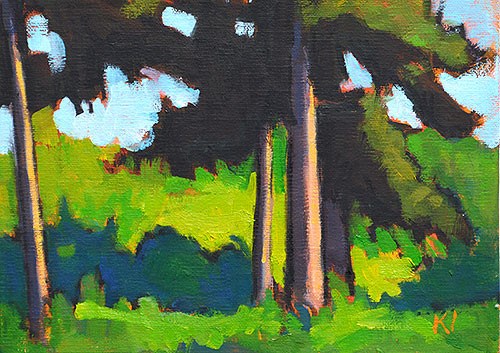 "Moose/ No Moose" original fine art by Kevin Inman "Moose/ No Moose" original fine art by Kevin Inman