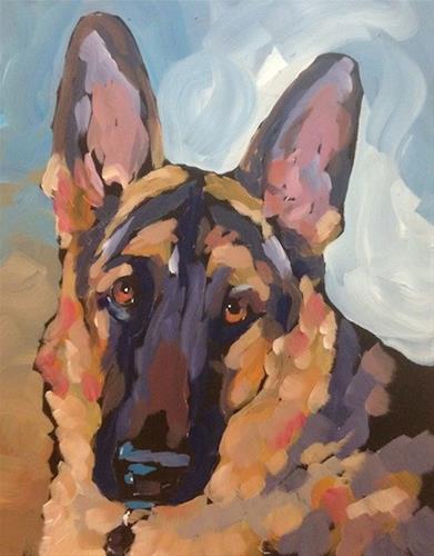 "Zeus" original fine art by Kat Corrigan "Zeus" original fine art by Kat Corrigan