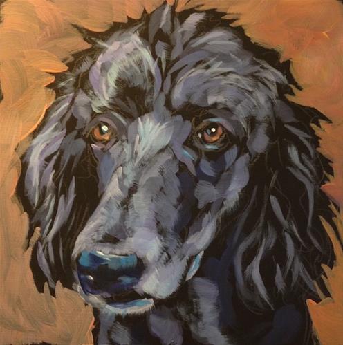 "July 7, Hank" original fine art by Kat Corrigan "July 7, Hank" original fine art by Kat Corrigan