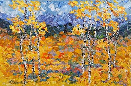 "Original Impressionism Colorado Landscape Aspen Tree Painting Heart of the Mountain by Colorado Im" original fine art by Judith Babcock "Original Impressionism Colorado Landscape Aspen Tree Painting Heart of the Mountain by Colorado Im" original fine art by Judith Babcock