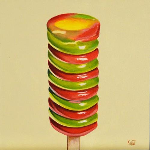 "Twister Popsicle" original fine art by Kim Testone "Twister Popsicle" original fine art by Kim Testone