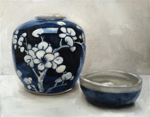"Chinese Porcelain" original fine art by James Coates "Chinese Porcelain" original fine art by James Coates