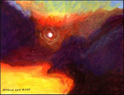 "Blazing Sky" original fine art by Patricia Ann Rizzo "Blazing Sky" original fine art by Patricia Ann Rizzo