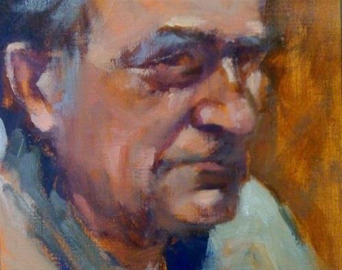 "Claude" original fine art by Christine Bayle "Claude" original fine art by Christine Bayle