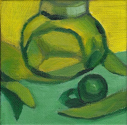 "A Study In Green" original fine art by J M Needham "A Study In Green" original fine art by J M Needham