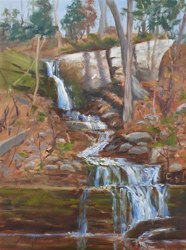 "Spring Cascade" original fine art by Jamie Williams Grossman "Spring Cascade" original fine art by Jamie Williams Grossman