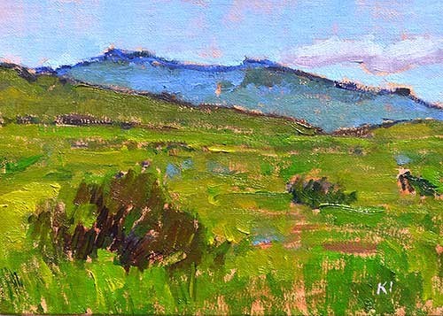 "Blue Distance" original fine art by Kevin Inman "Blue Distance" original fine art by Kevin Inman