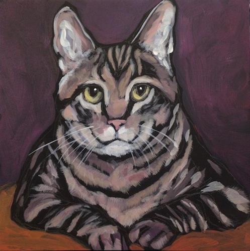 "Hello Kitty!" original fine art by Kat Corrigan "Hello Kitty!" original fine art by Kat Corrigan