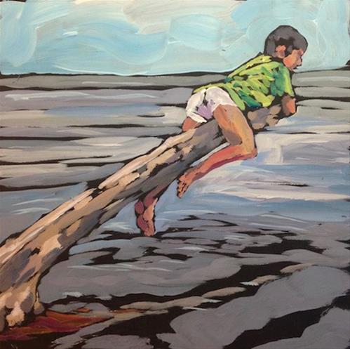 "Lake Perch" original fine art by Kat Corrigan "Lake Perch" original fine art by Kat Corrigan