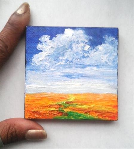 "Orange fields" original fine art by Camille Morgan "Orange fields" original fine art by Camille Morgan