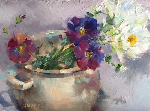 "September Bloom" original fine art by Alice Hauser "September Bloom" original fine art by Alice Hauser