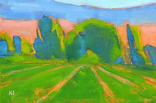 "Boise Summer Landscape" original fine art by Kevin Inman "Boise Summer Landscape" original fine art by Kevin Inman