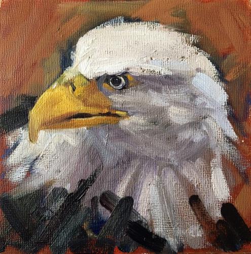 "Who's Bald?" original fine art by Deborah Newman "Who's Bald?" original fine art by Deborah Newman