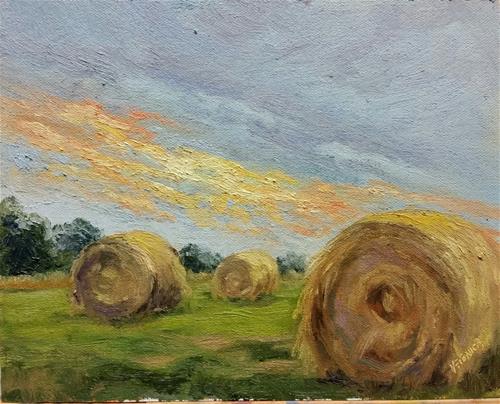 "Sunrise sliver-en plein air" original fine art by Veronica Brown "Sunrise sliver-en plein air" original fine art by Veronica Brown