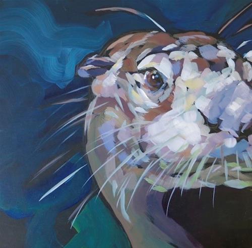 "Dapple Cheek" original fine art by Kat Corrigan "Dapple Cheek" original fine art by Kat Corrigan