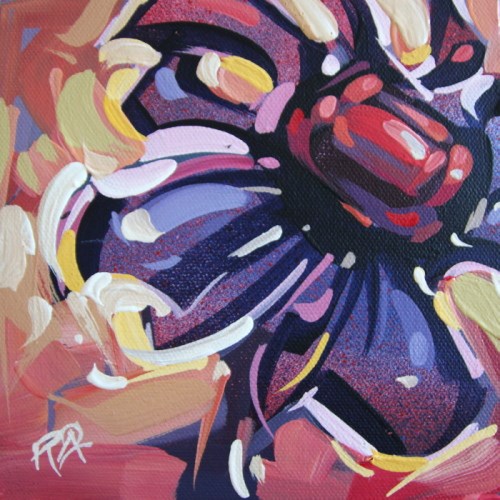 "Flower Abstraction 203" original fine art by Roger Akesson "Flower Abstraction 203" original fine art by Roger Akesson