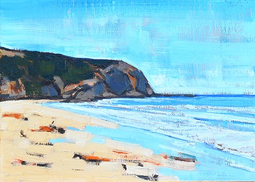 "Monarch Beach Painting, Dana Point" original fine art by Kevin Inman "Monarch Beach Painting, Dana Point" original fine art by Kevin Inman