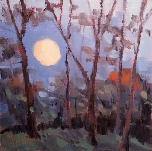 "Supermoon 2016 Oil Painting Impressionism Heidi Malott" original fine art by Heidi Malott "Supermoon 2016 Oil Painting Impressionism Heidi Malott" original fine art by Heidi Malott