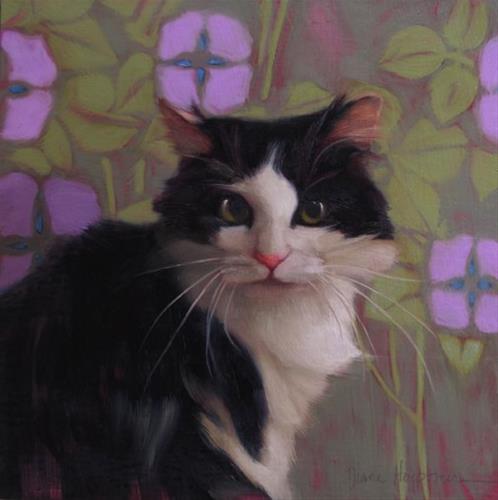 "Ebony Thunder domestic housefly terror" original fine art by Diane Hoeptner "Ebony Thunder domestic housefly terror" original fine art by Diane Hoeptner