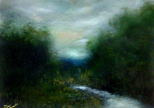 "Mountain Brook" original fine art by Bob Kimball "Mountain Brook" original fine art by Bob Kimball