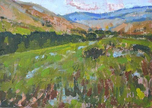 "Mountains in Idaho" original fine art by Kevin Inman "Mountains in Idaho" original fine art by Kevin Inman