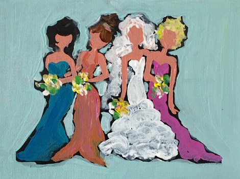 "Girlfriend Gifts" original fine art by Marcia Hodges "Girlfriend Gifts" original fine art by Marcia Hodges
