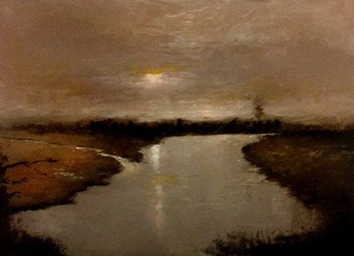"Distant Industrial City" original fine art by Bob Kimball "Distant Industrial City" original fine art by Bob Kimball
