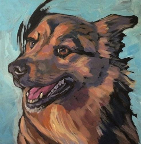 "July 12, Meronym" original fine art by Kat Corrigan "July 12, Meronym" original fine art by Kat Corrigan