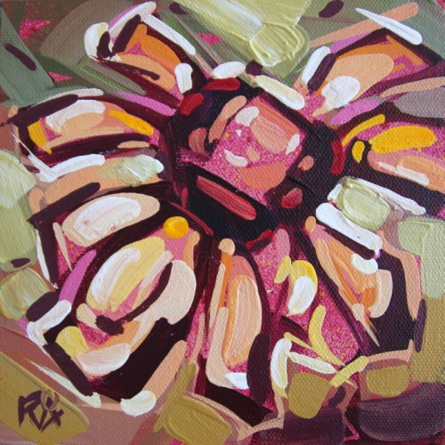 "Flower Abstraction 207" original fine art by Roger Akesson "Flower Abstraction 207" original fine art by Roger Akesson
