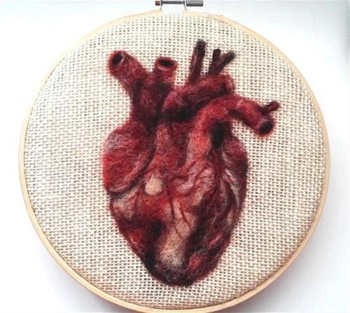 "Human Heart" original fine art by Camille Morgan "Human Heart" original fine art by Camille Morgan