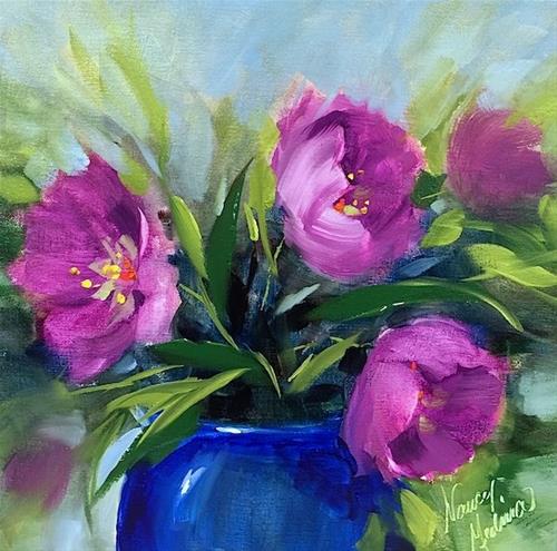 "Spring Fever Pink Tulips and a Texas Hill Country Workshop - Flower Painting Classes and Workshops b" original fine art by Nancy Medina "Spring Fever Pink Tulips and a Texas Hill Country Workshop - Flower Painting Classes and Workshops b" original fine art by Nancy Medina