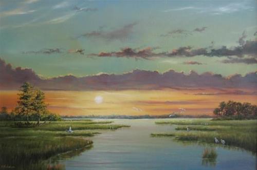"Sunrise" original fine art by Terri Nicholson "Sunrise" original fine art by Terri Nicholson