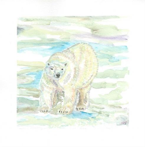 "Polar Bear" original fine art by Laura Denning "Polar Bear" original fine art by Laura Denning