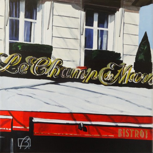 "Le Champ de Mars II" original fine art by Andre Beaulieu "Le Champ de Mars II" original fine art by Andre Beaulieu