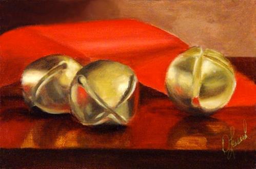"Christmas Bells #814" original fine art by Dee Lessard "Christmas Bells #814" original fine art by Dee Lessard