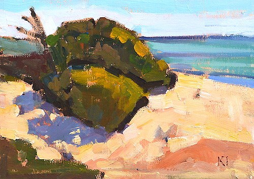 "Torrey Pines Painting" original fine art by Kevin Inman "Torrey Pines Painting" original fine art by Kevin Inman