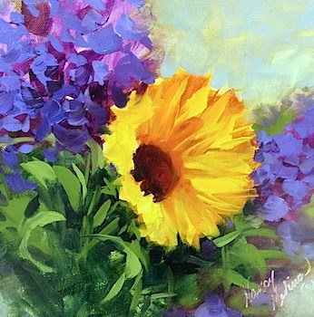 "Bright Days Sunflower and a North Texas Workshop - Flower Painting Classes by Nancy Medina Art" original fine art by Nancy Medina "Bright Days Sunflower and a North Texas Workshop - Flower Painting Classes by Nancy Medina Art" original fine art by Nancy Medina