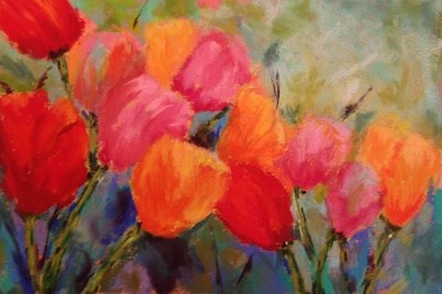 "Day 11 - More Tulips" original fine art by Angeli Petrocco Coover "Day 11 - More Tulips" original fine art by Angeli Petrocco Coover