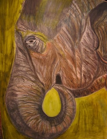 "The Sad Circus" original fine art by Terri Brown-Davidson "The Sad Circus" original fine art by Terri Brown-Davidson