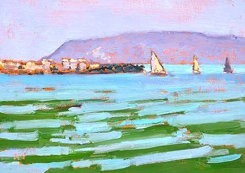 "San Diego Bay" original fine art by Kevin Inman "San Diego Bay" original fine art by Kevin Inman