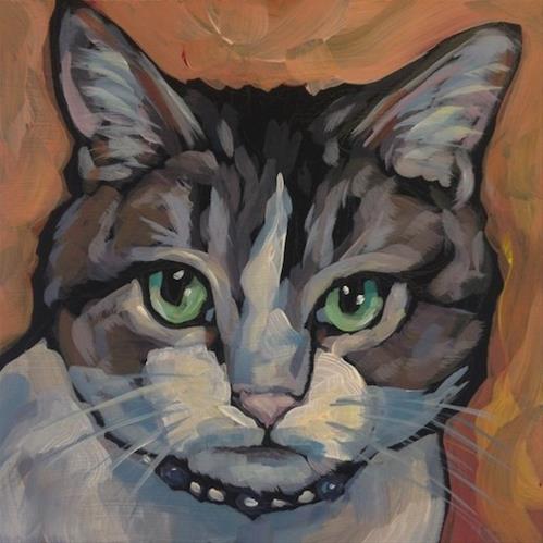"Ally in Her Pearl Necklace" original fine art by Kat Corrigan "Ally in Her Pearl Necklace" original fine art by Kat Corrigan