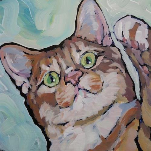 "Milo Again" original fine art by Kat Corrigan "Milo Again" original fine art by Kat Corrigan