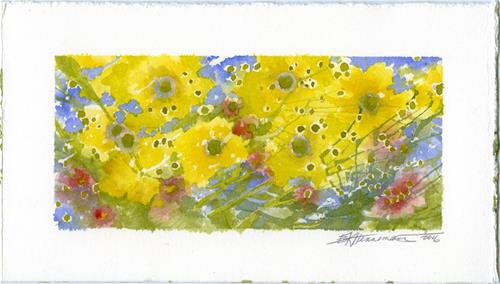 "More Happy Yellow" original fine art by Eileen Hennemann "More Happy Yellow" original fine art by Eileen Hennemann