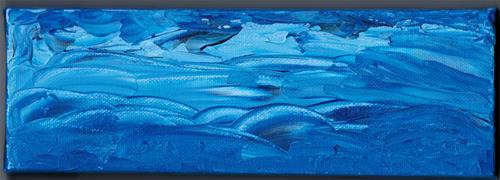 "Blue Wave Abstract" original fine art by Donna Vieth "Blue Wave Abstract" original fine art by Donna Vieth