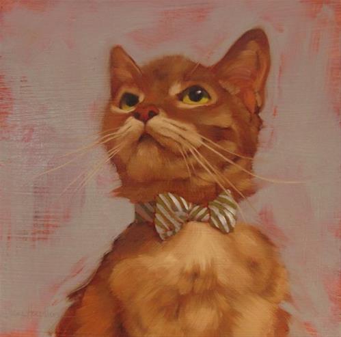 "Bow Tie Beauty & my nephew has a good vocabulary" original fine art by Diane Hoeptner "Bow Tie Beauty & my nephew has a good vocabulary" original fine art by Diane Hoeptner