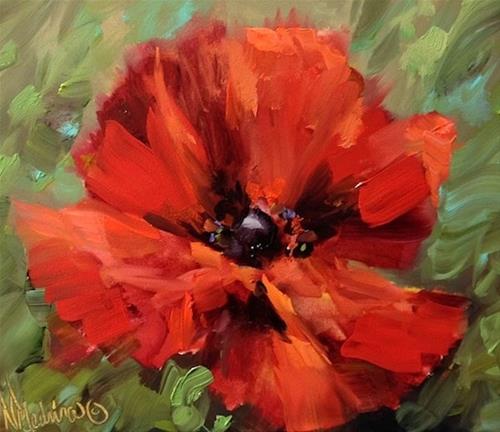 "Crescendo Poppy" original fine art by Nancy Medina "Crescendo Poppy" original fine art by Nancy Medina