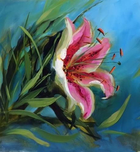 "A Lily a Day - Nancy Medina Art Classes and Videos" original fine art by Nancy Medina "A Lily a Day - Nancy Medina Art Classes and Videos" original fine art by Nancy Medina