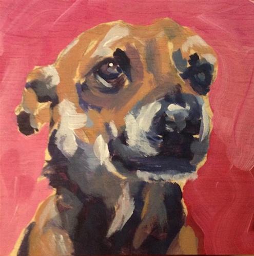 "Pretty On Pink" original fine art by Kat Corrigan "Pretty On Pink" original fine art by Kat Corrigan