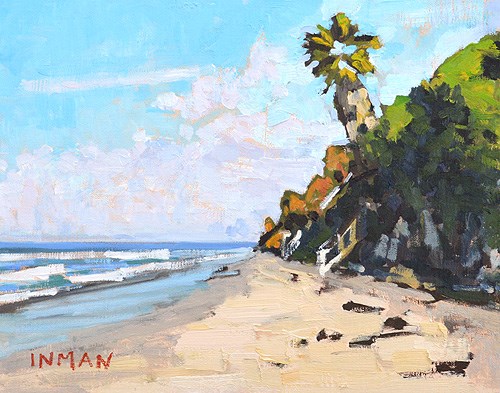 "Grandview Beach, Encinitas" original fine art by Kevin Inman "Grandview Beach, Encinitas" original fine art by Kevin Inman