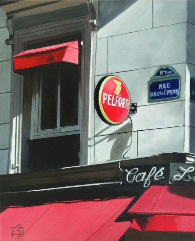 "Cafe Le Mirasol" original fine art by Andre Beaulieu "Cafe Le Mirasol" original fine art by Andre Beaulieu